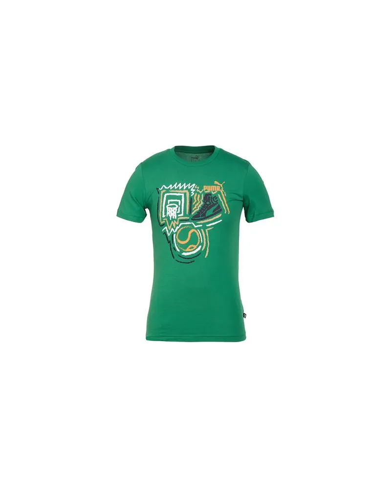 Puma TOPS - T-shirtsauf YOOX.COM Grün