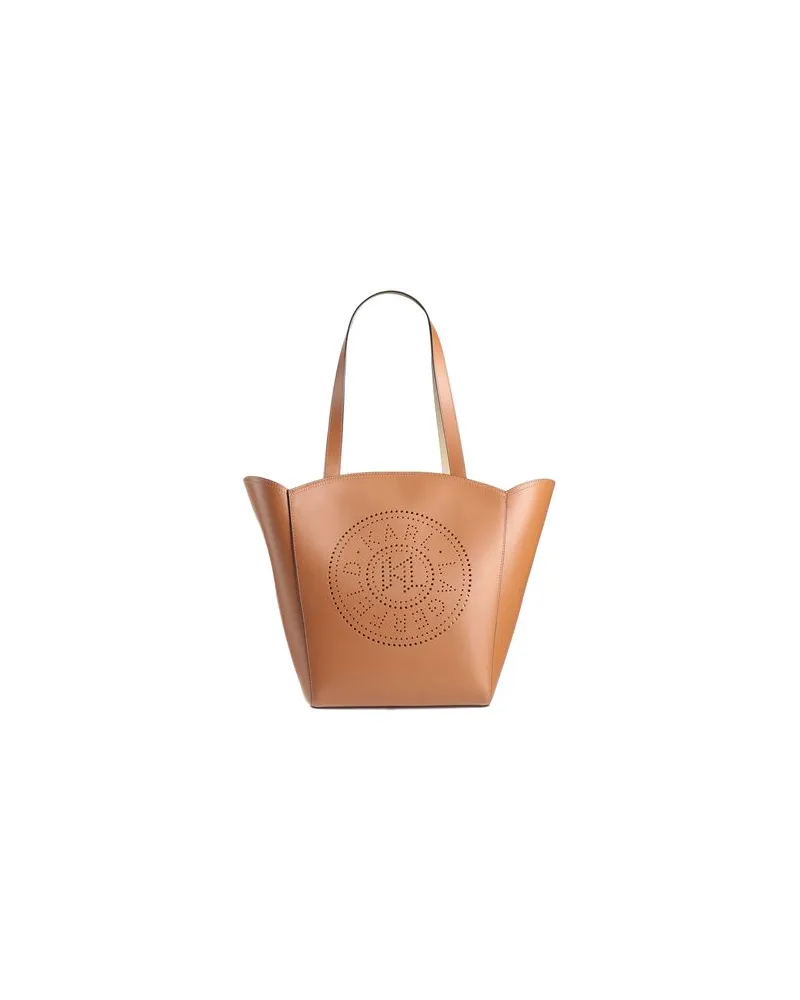 Karl Lagerfeld K/CIRCLE MEDIUM TULIP TOTE  - TASCHEN - Schultertaschenauf YOOX.COM Braun