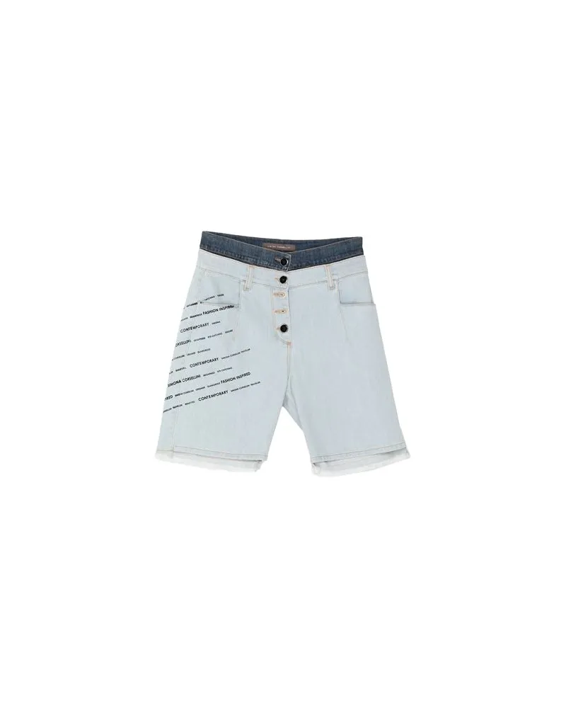 Simona Corsellini HOSEN & RÖCKE - Jeansshortsauf YOOX.COM Blau