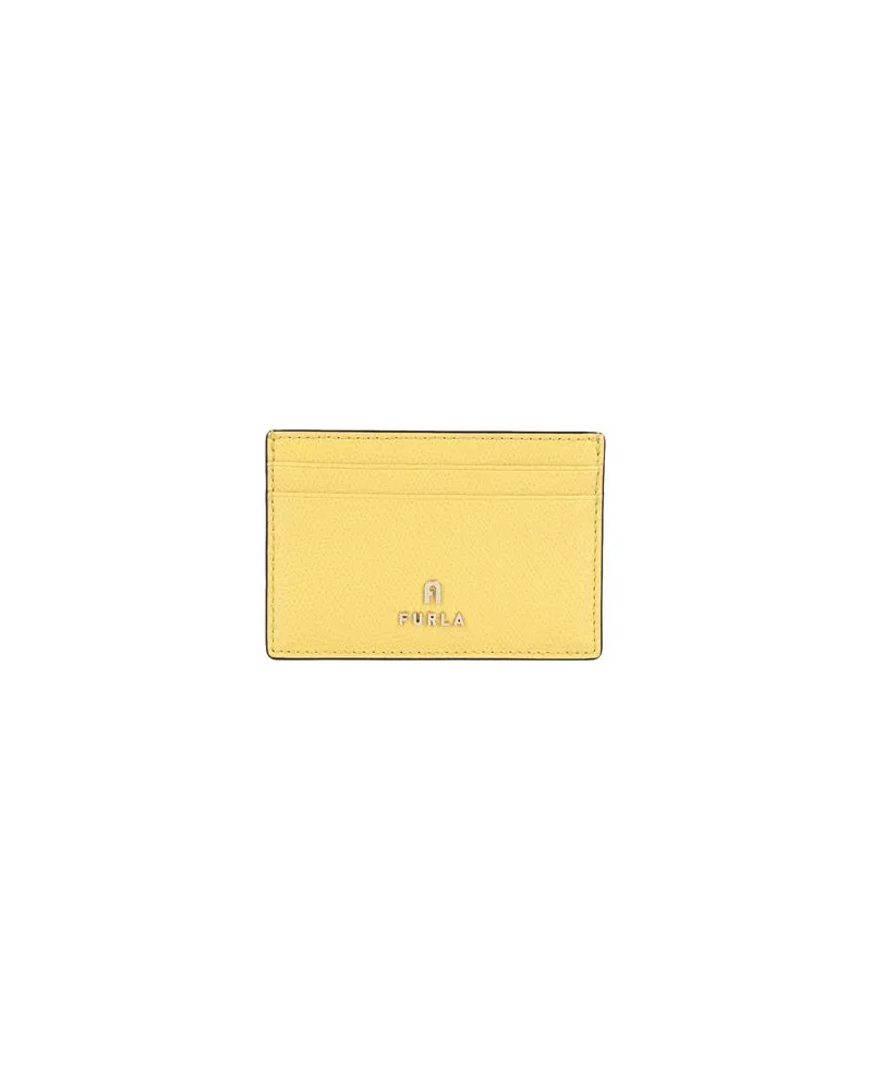 Furla CAMELIA S CARD CASE  - Kleinlederwaren - Kartenetuisauf YOOX.COM Pastellgelb