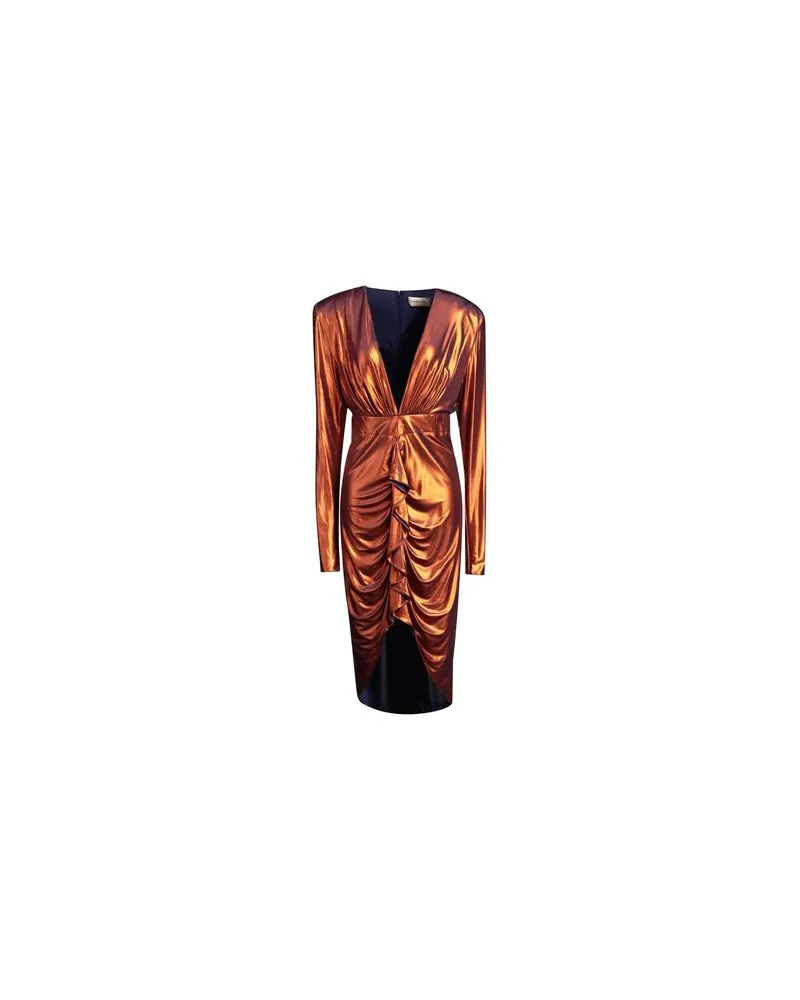 Alexandre Vauthier KLEIDER - Midi-Kleiderauf YOOX.COM Rostrot