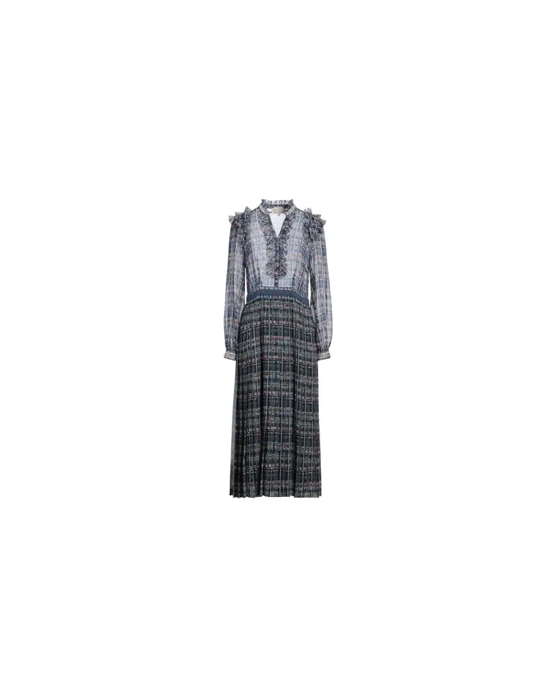 Maison Common KLEIDER - Maxi-Kleiderauf YOOX.COM Marineblau