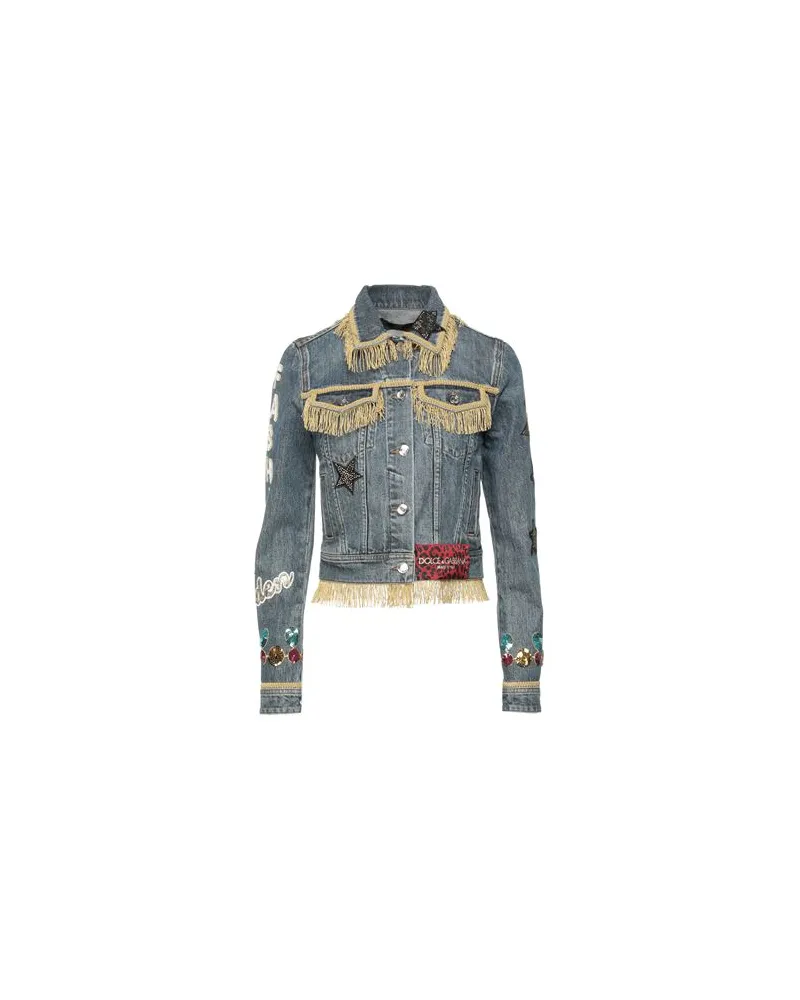 Dolce & Gabbana JACKEN & MÄNTEL - Jeansjacken/Mäntelauf YOOX.COM Blau