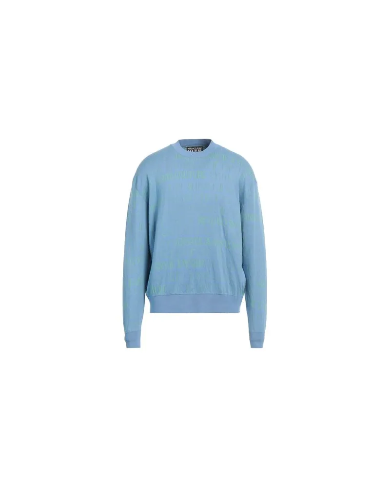 Versace Jeans STRICKWAREN - Pulloverauf YOOX.COM Azurblau