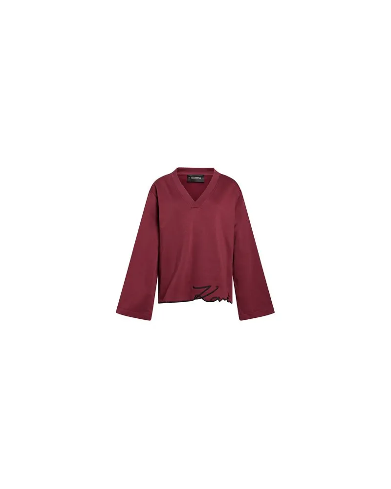 Karl Lagerfeld TOPS - Sweatshirtsauf YOOX.COM Bordeaux