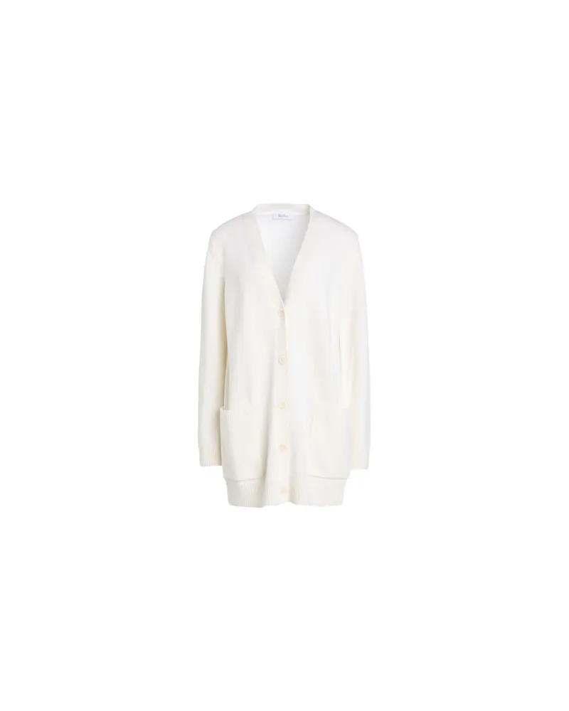 Max Mara STRICKWAREN - Strickjackenauf YOOX.COM Elfenbein