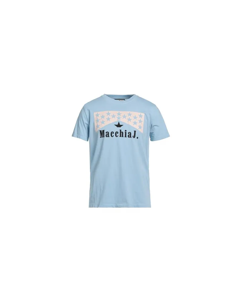 Macchia J TOPS - T-shirtsauf YOOX.COM Hellblau