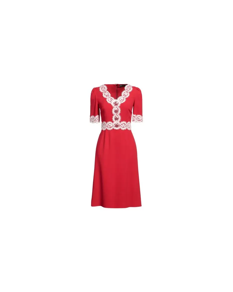 Dolce & Gabbana KLEIDER - Midi-Kleiderauf YOOX.COM Rot