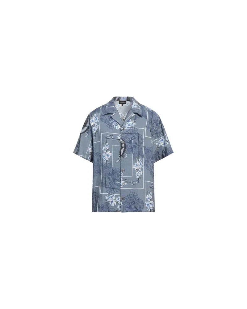 Emporio Armani TOPS - Hemdenauf YOOX.COM Hellblau
