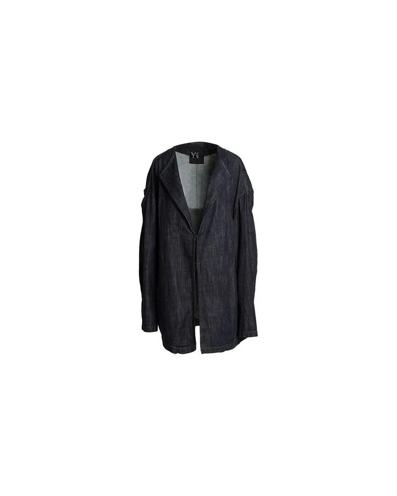 Y'S YOHJI YAMAMOTO JACKEN & MÄNTEL - Jeansjacken/Mäntelauf YOOX.COM Blau