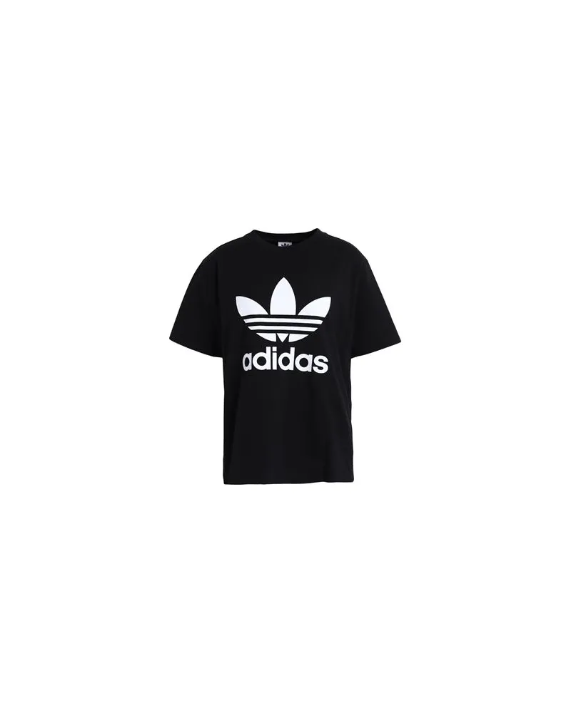adidas ADICOLOR CLASSICS TREFOIL TEE - TOPS - T-shirtsauf YOOX.COM Schwarz