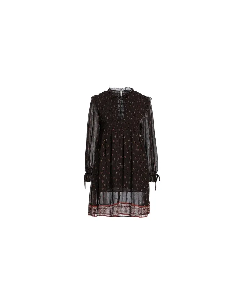 Pepe Jeans KLEIDER - Mini-Kleiderauf YOOX.COM Schokobraun