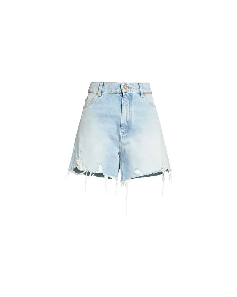 Balmain HOSEN & RÖCKE - Jeansshortsauf YOOX.COM Blau