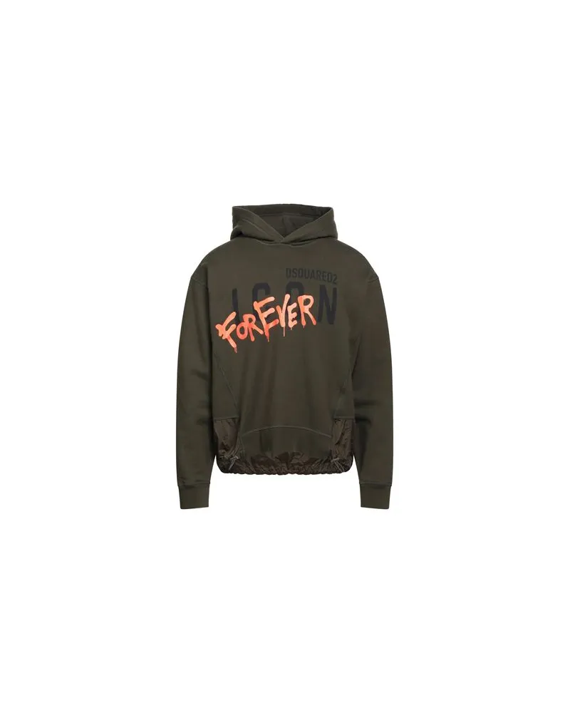 Dsquared2 TOPS - Sweatshirtsauf YOOX.COM Militärgrün