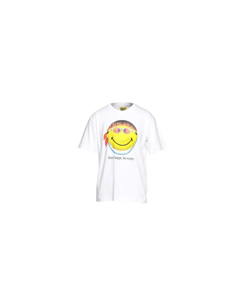 Market SMILEY DON'T HAPPY, BE WORRY T-SHIRT - TOPS - T-shirtsauf YOOX.COM Weiß