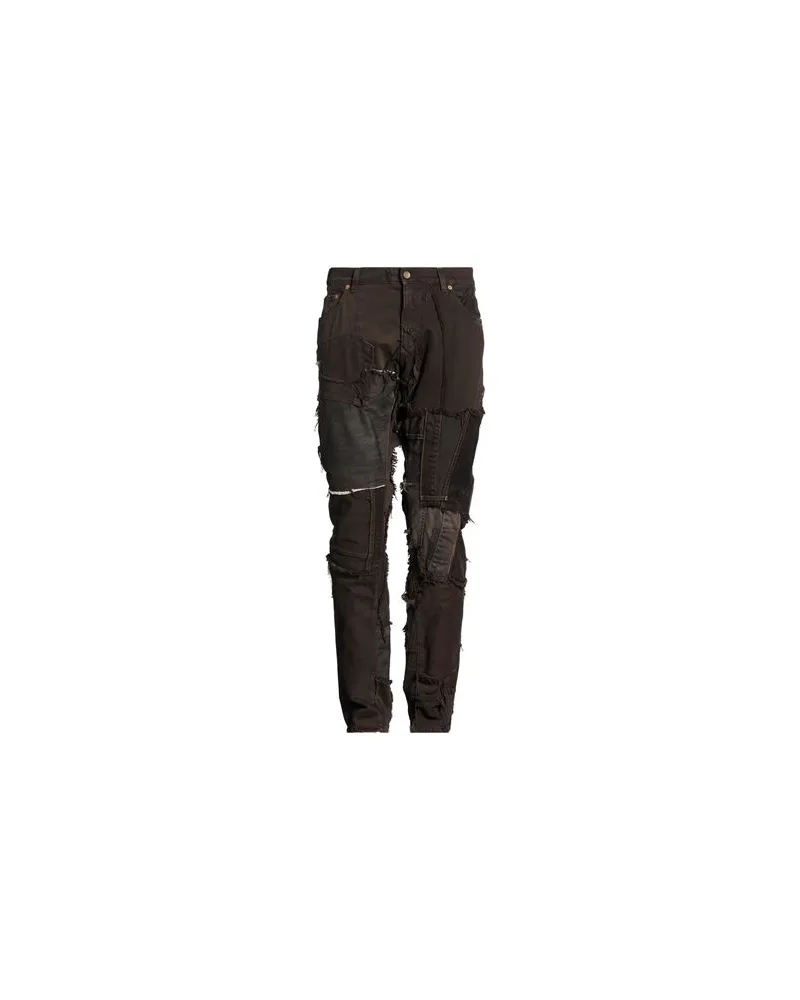 Dolce & Gabbana HOSEN & RÖCKE - Jeanshosenauf YOOX.COM Dunkelbraun