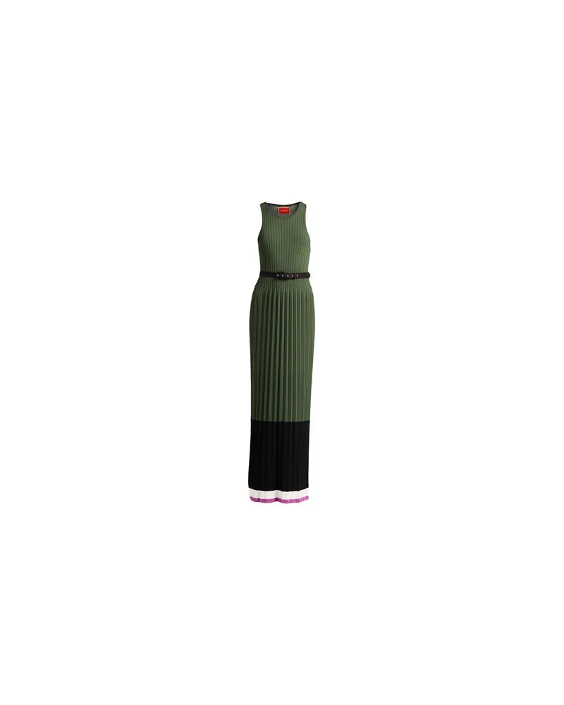 La DoubleJ KLEIDER - Maxi-Kleiderauf YOOX.COM Militärgrün