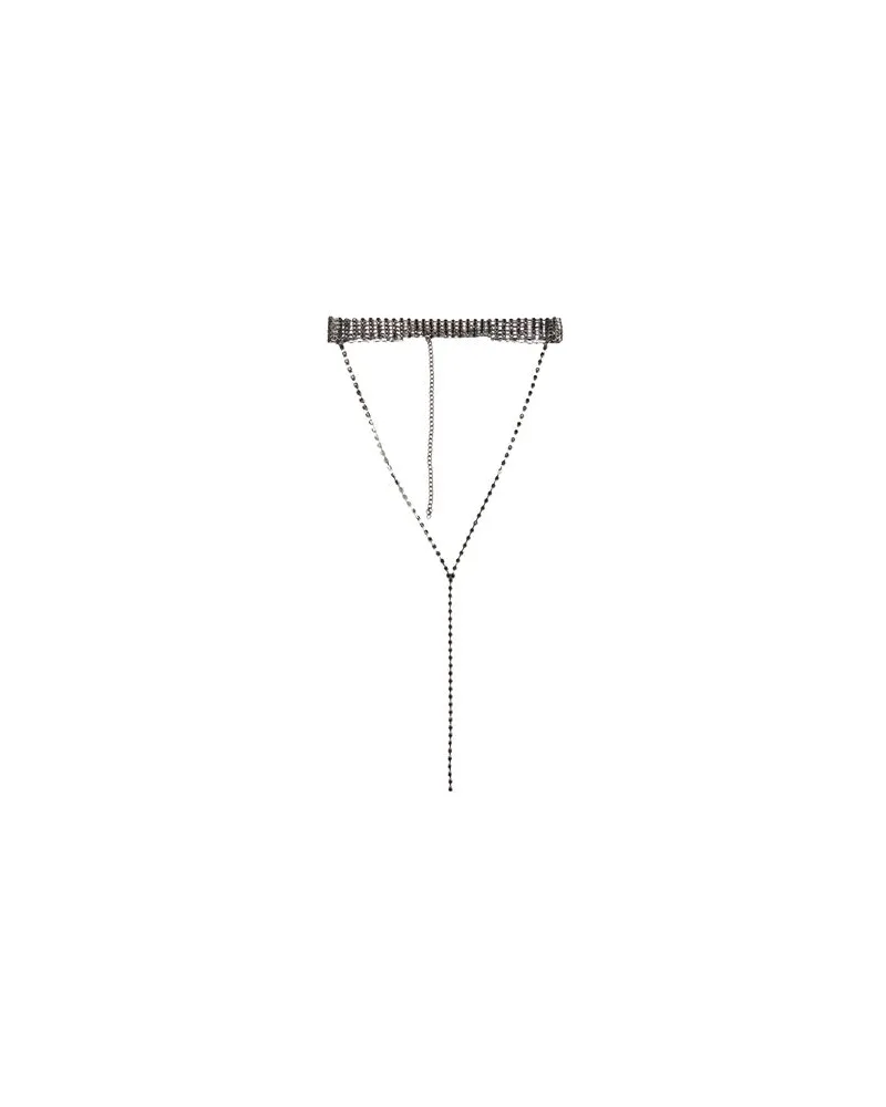 8 by Yoox RHINESTONES CHOKER  - SCHMUCK und UHREN - Halskettenauf YOOX.COM Schwarz