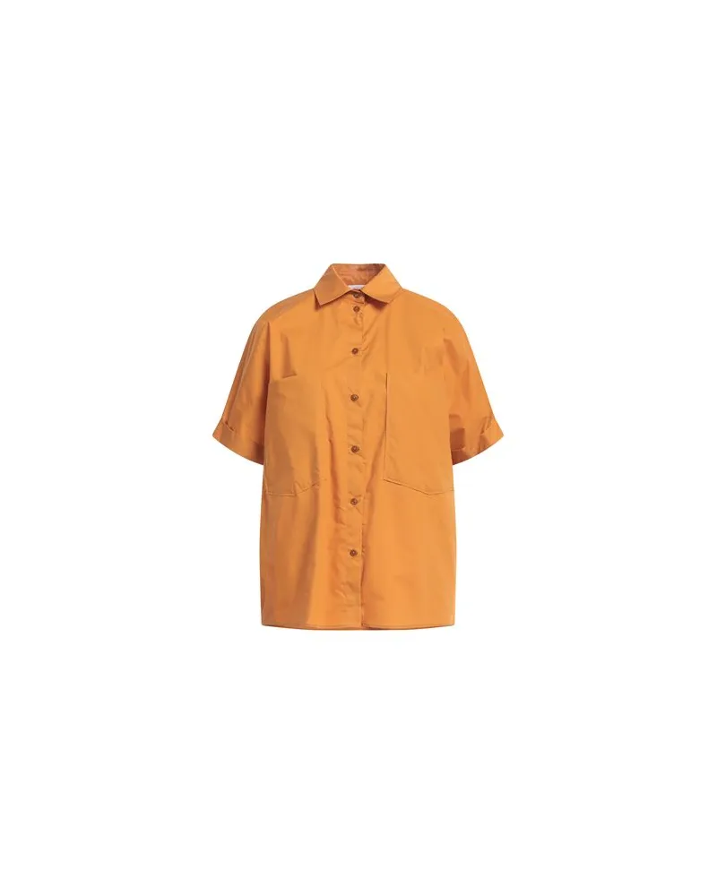 Patrizia Pepe TOPS - Hemdenauf YOOX.COM Mandarine