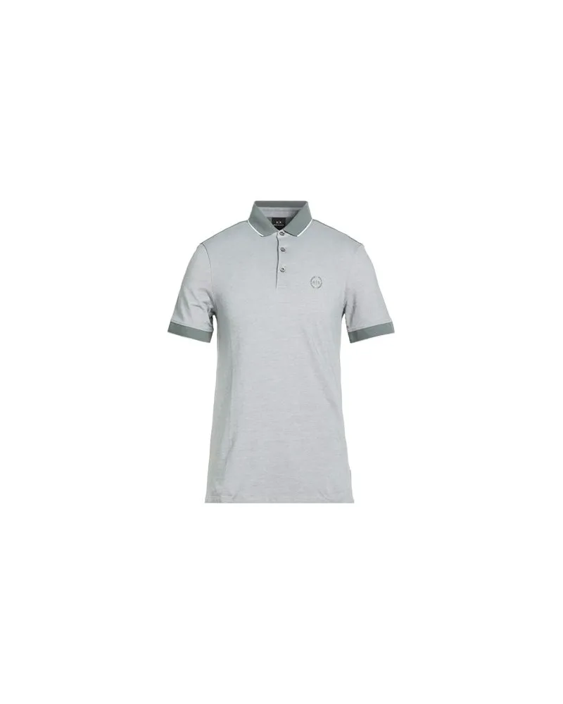 Armani Exchange TOPS - Poloshirtsauf YOOX.COM Salbeigrün