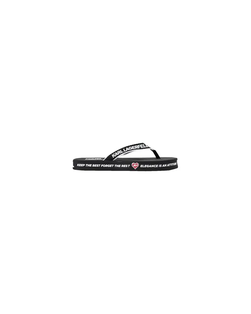 Karl Lagerfeld KOSTA KARL QUOTE THONG  - SCHUHE - Zehentrennerauf YOOX.COM Schwarz
