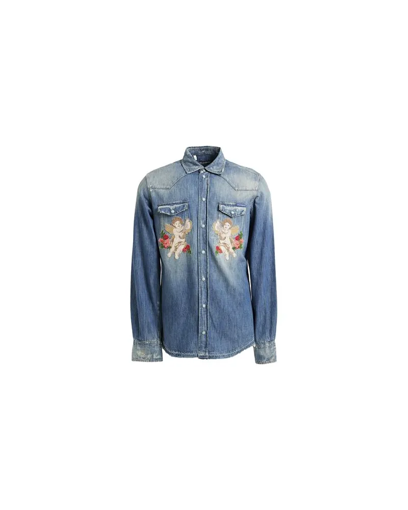Dolce & Gabbana TOPS - Jeanshemdenauf YOOX.COM Blau