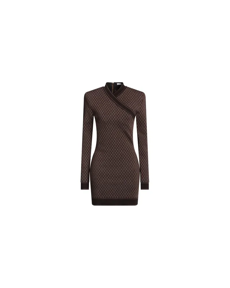 Balmain KLEIDER - Mini-Kleiderauf YOOX.COM Braun