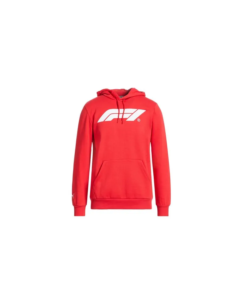 Puma F1 ESS LOGO HOODIE FL  - TOPS - Sweatshirtsauf YOOX.COM Rot