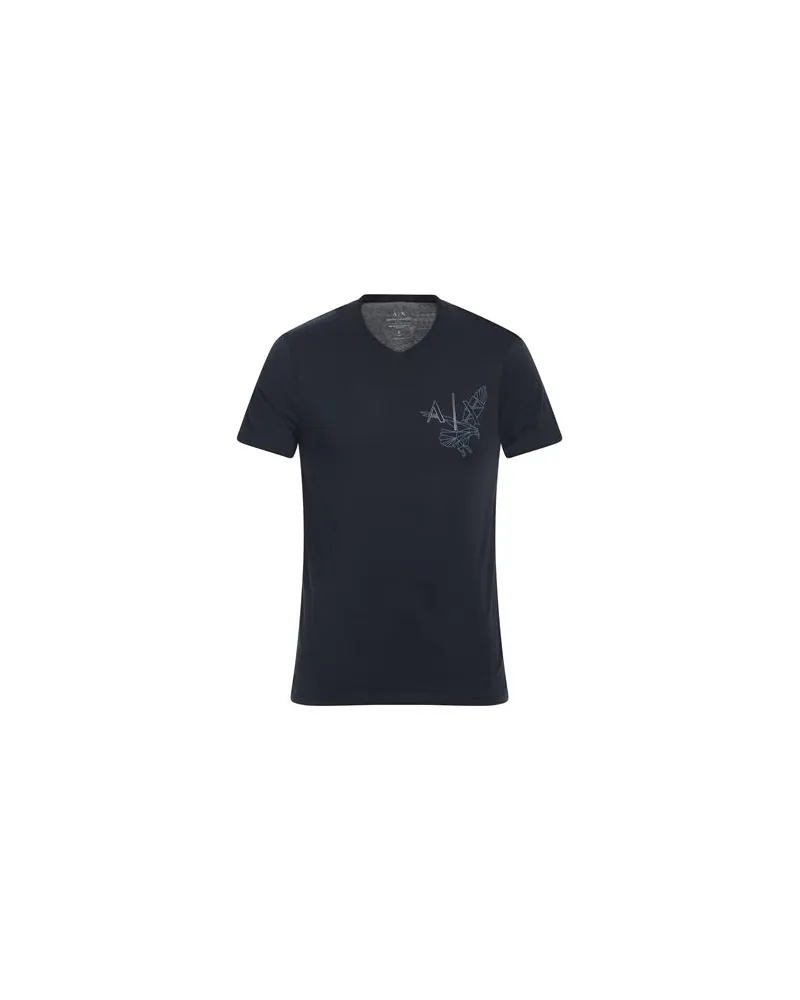 Armani Exchange TOPS - T-shirtsauf YOOX.COM Marineblau