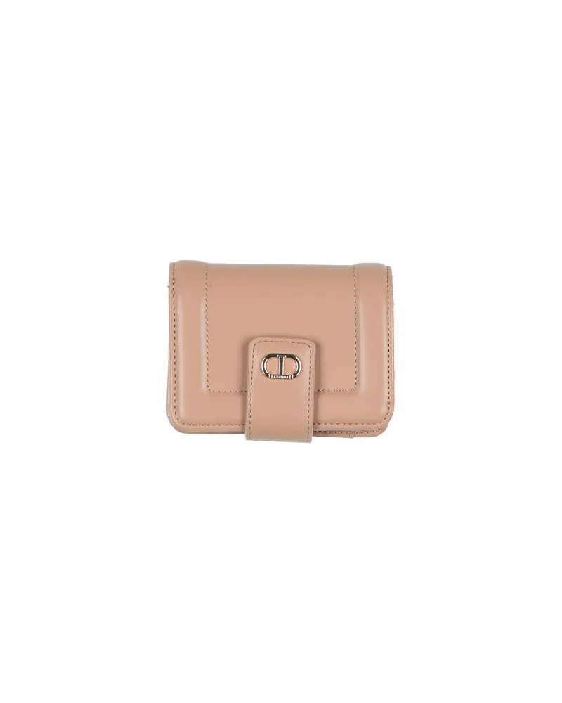 Twin-Set Kleinlederwaren - Brieftaschenauf YOOX.COM Hellbraun