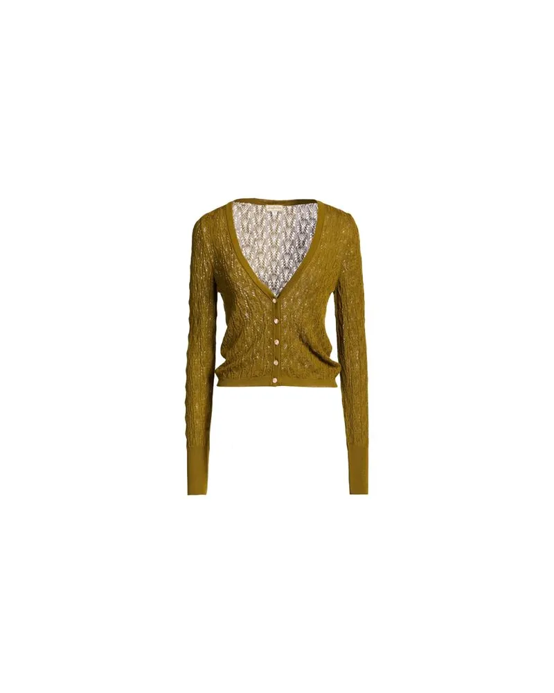 Lena Hoschek STRICKWAREN - Strickjackenauf YOOX.COM Militärgrün