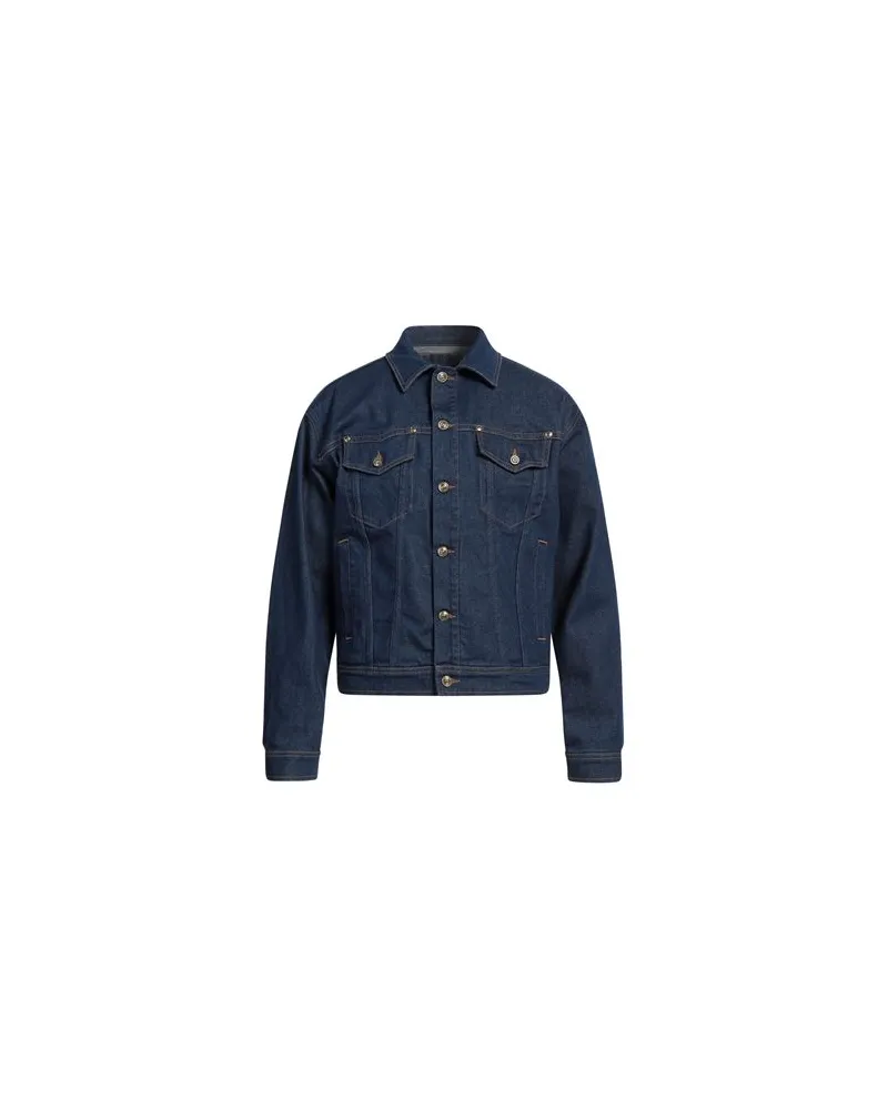 Versace Jeans JACKEN & MÄNTEL - Jeansjacken/Mäntelauf YOOX.COM Blau