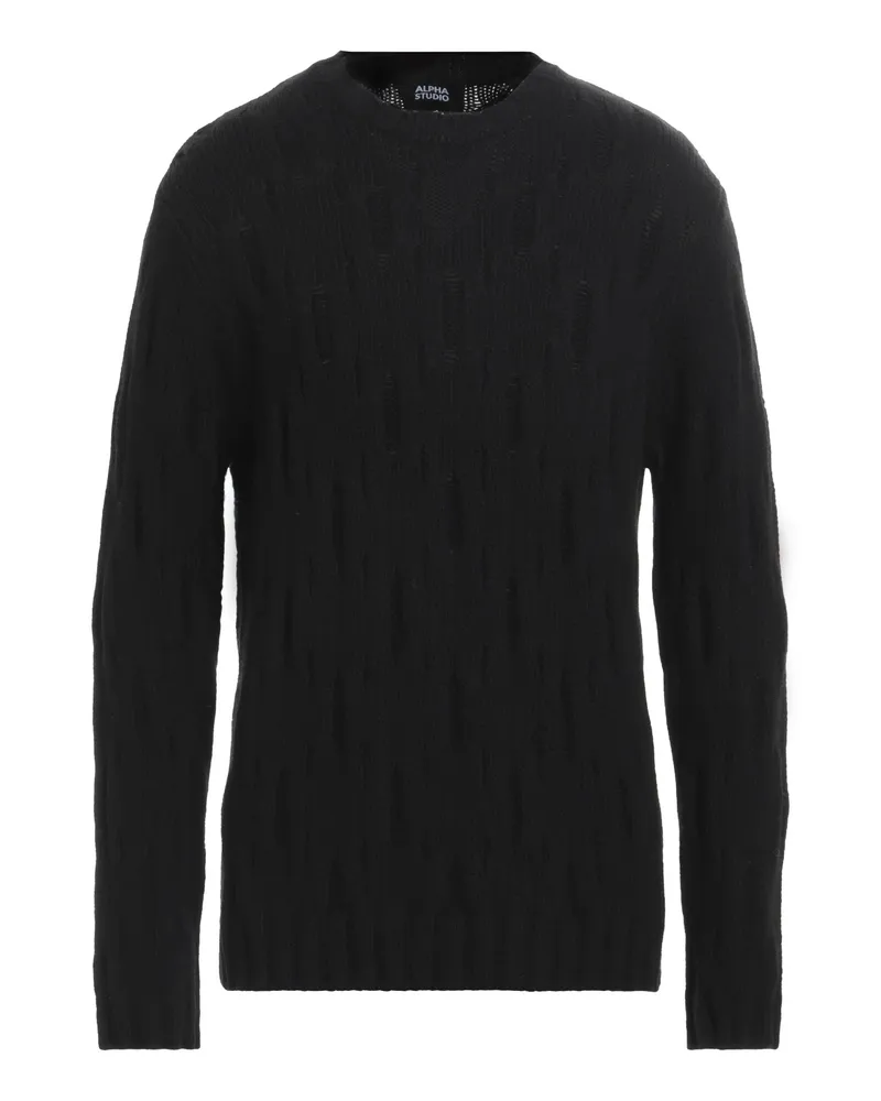 Alpha Studio Pullover Schwarz