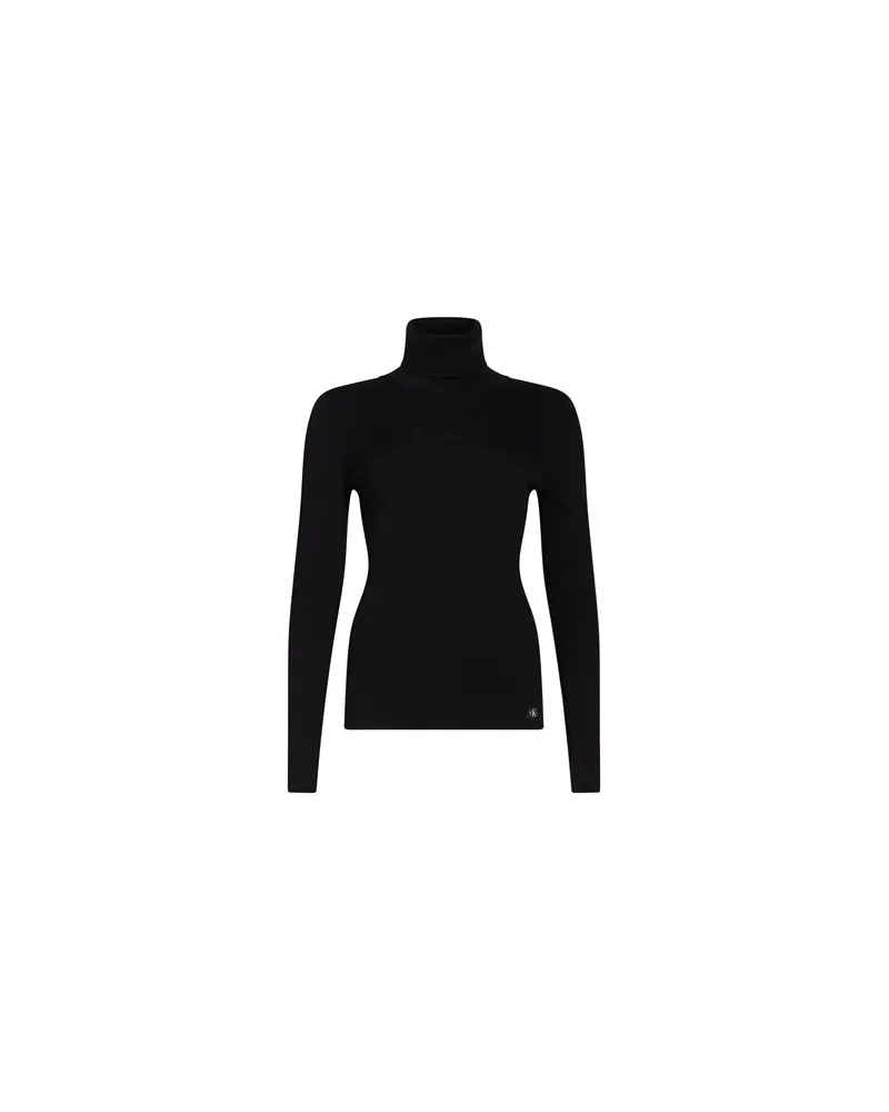 Calvin Klein STRICKWAREN - Rollkragenpulloverauf YOOX.COM Schwarz