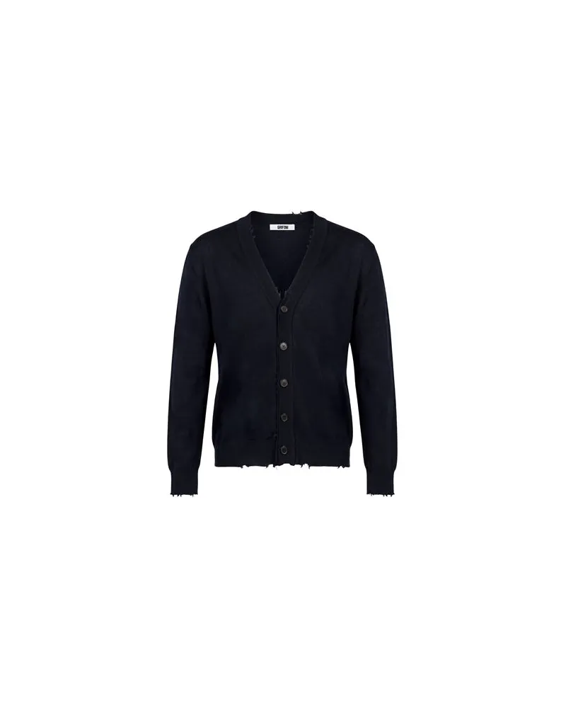 Mauro Grifoni STRICKWAREN - Strickjackenauf YOOX.COM Marineblau