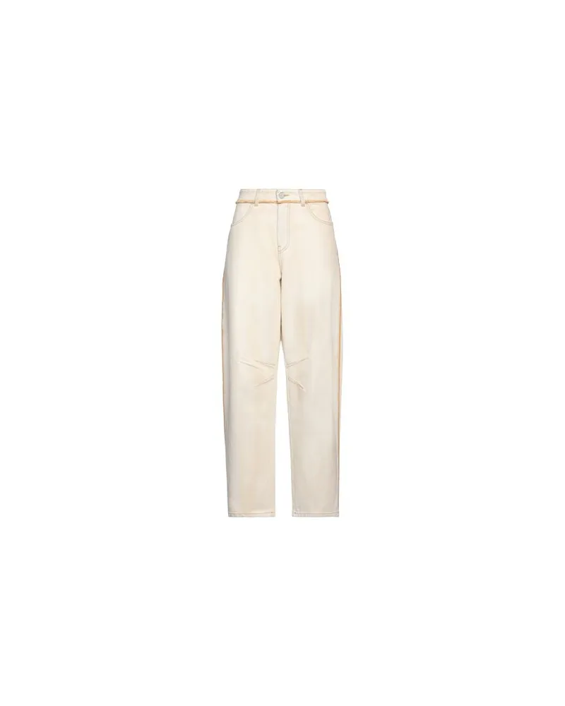 Palm Angels HOSEN & RÖCKE - Jeanshosenauf YOOX.COM Cremeweiß