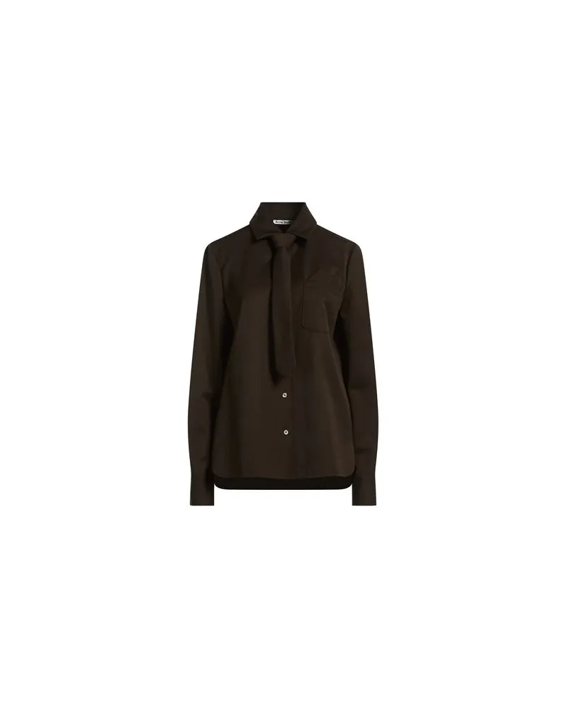 Acne Studios TOPS - Hemdenauf YOOX.COM Dunkelbraun