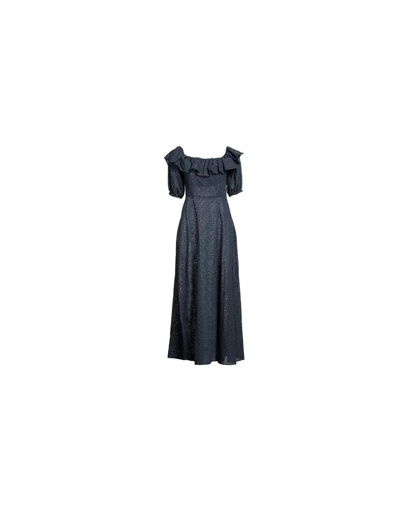 P.A.R.O.S.H. P.A.R.O H. - KLEIDER - Maxi-Kleiderauf YOOX.COM Marineblau