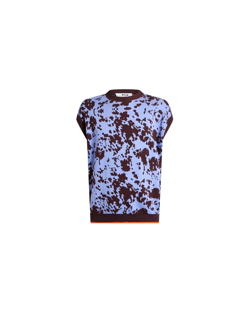 MSGM STRICKWAREN - Pulloverauf YOOX.COM Hellblau