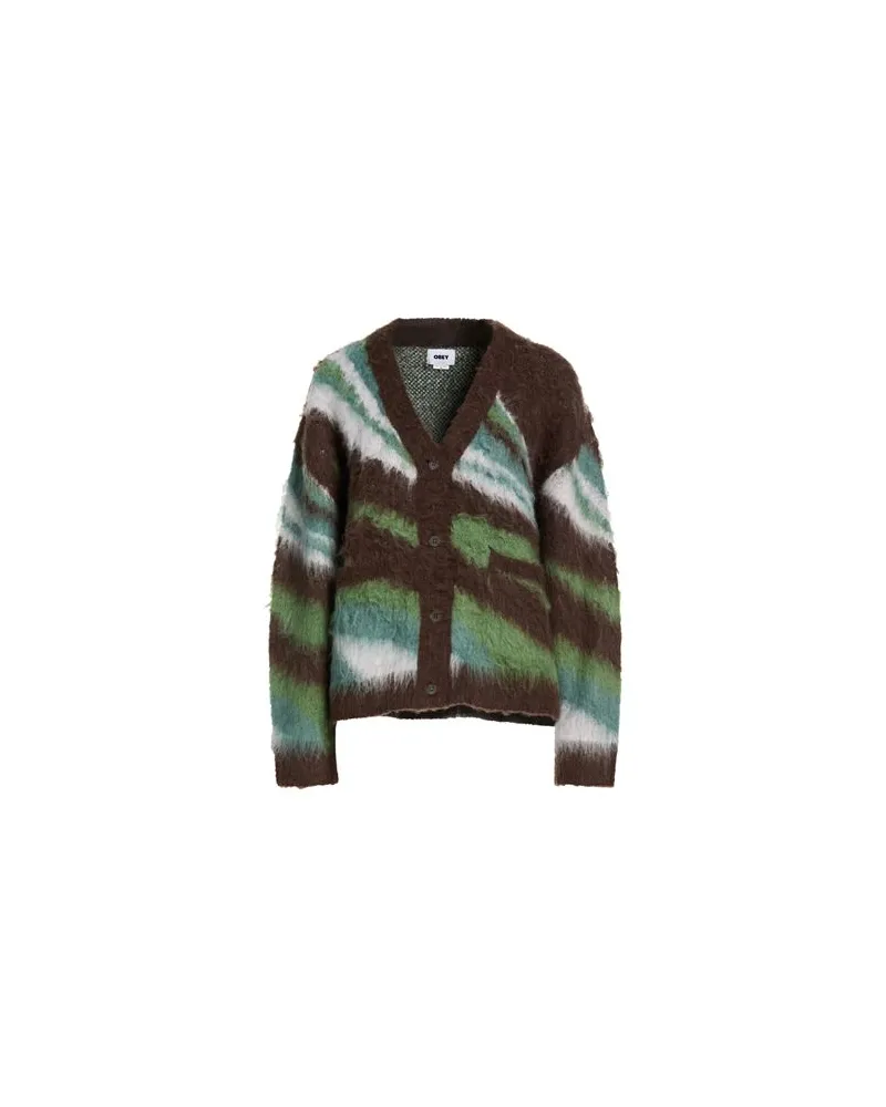 Obey STRICKWAREN - Strickjackenauf YOOX.COM Braun