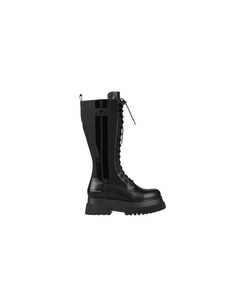 Replay SCHUHE - Stiefelauf YOOX.COM Schwarz