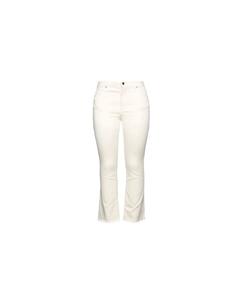 D.EXTERIOR HOSEN & RÖCKE - Hosenauf YOOX.COM Cremeweiß