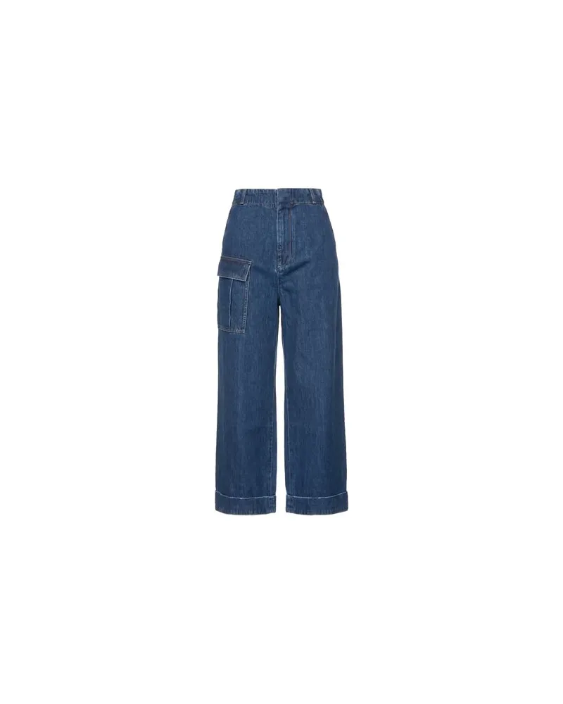 PLAN C HOSEN & RÖCKE - Jeanshosenauf YOOX.COM Blau