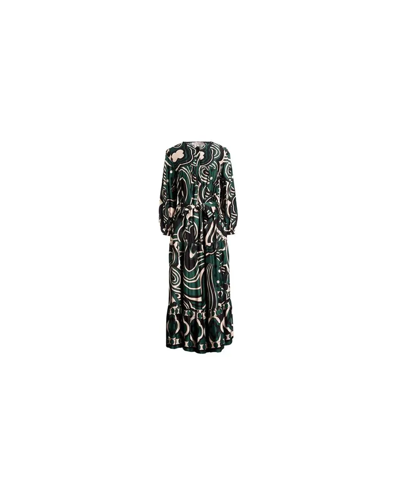Connor & Blake KLEIDER - Maxi-Kleiderauf YOOX.COM Dunkelgrün