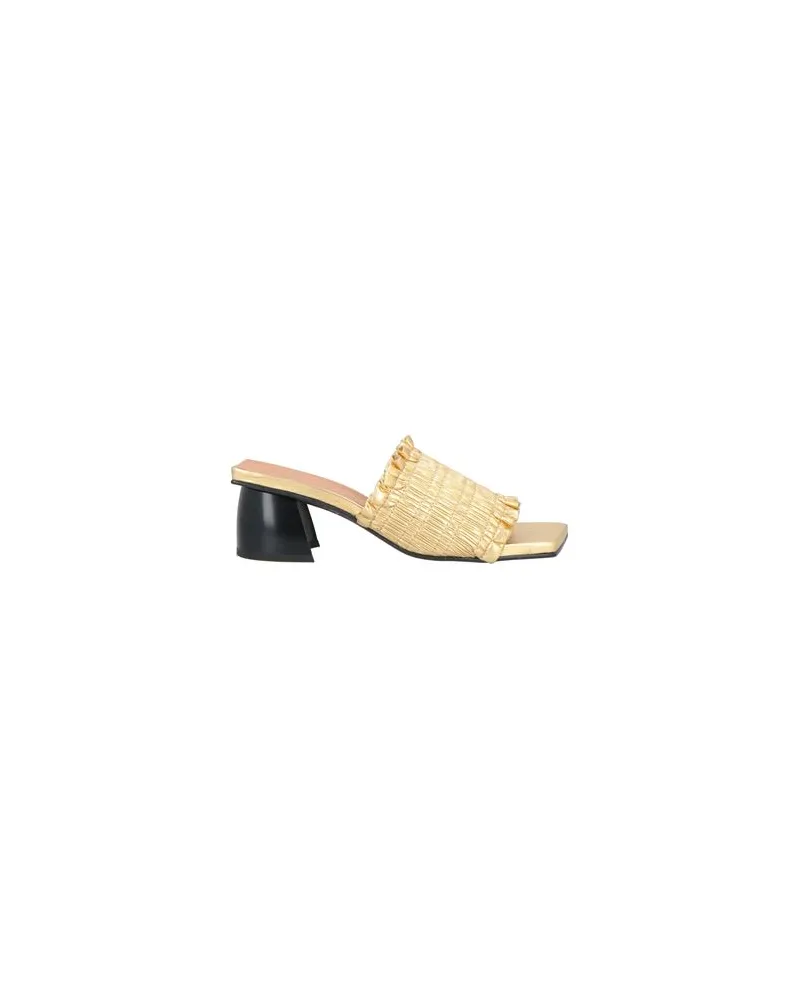 Ganni SCHUHE - Sandalenauf YOOX.COM Gold