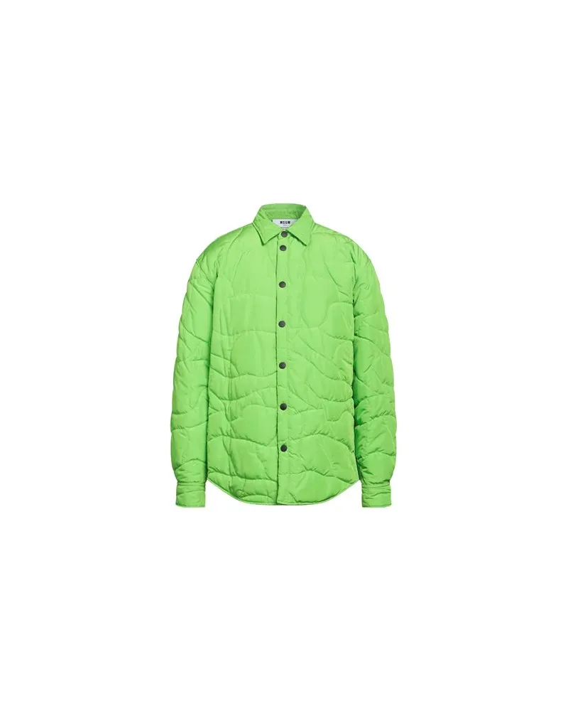 MSGM JACKEN & MÄNTEL - Pufferjacken & Daunenjackenauf YOOX.COM Limettengrün