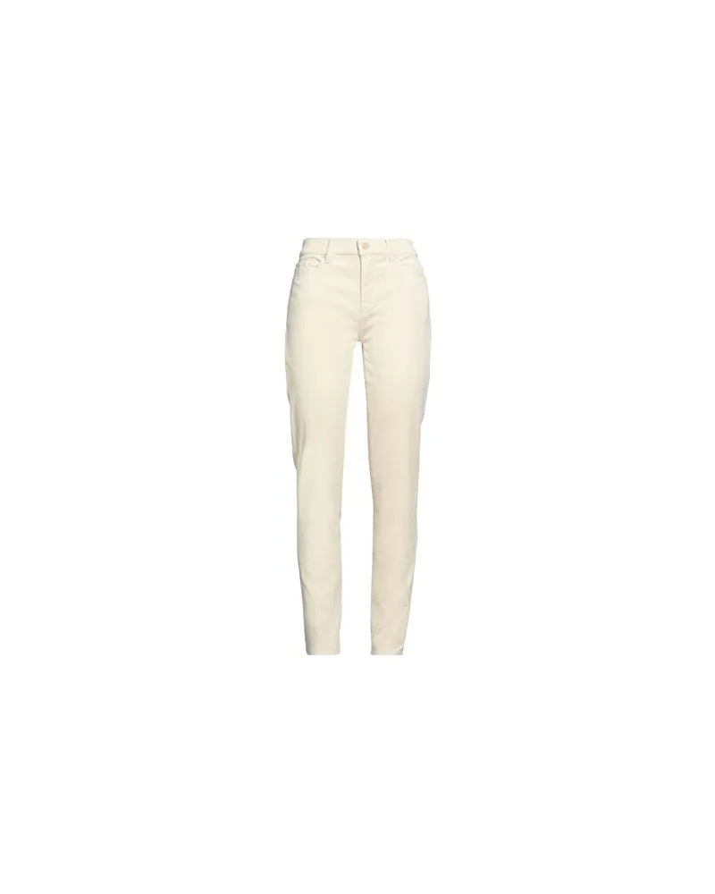 7 for all mankind HOSEN & RÖCKE - Hosenauf YOOX.COM Cremeweiß
