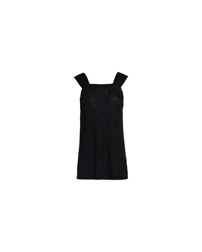 Ninety Percent NOAH TENCEL LINEN SJ APRON TOP  - TOPS - Topsauf YOOX.COM Schwarz