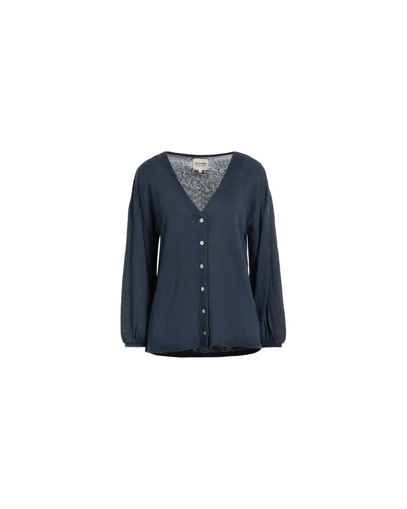 Alessia Santi STRICKWAREN - Strickjackenauf YOOX.COM Marineblau