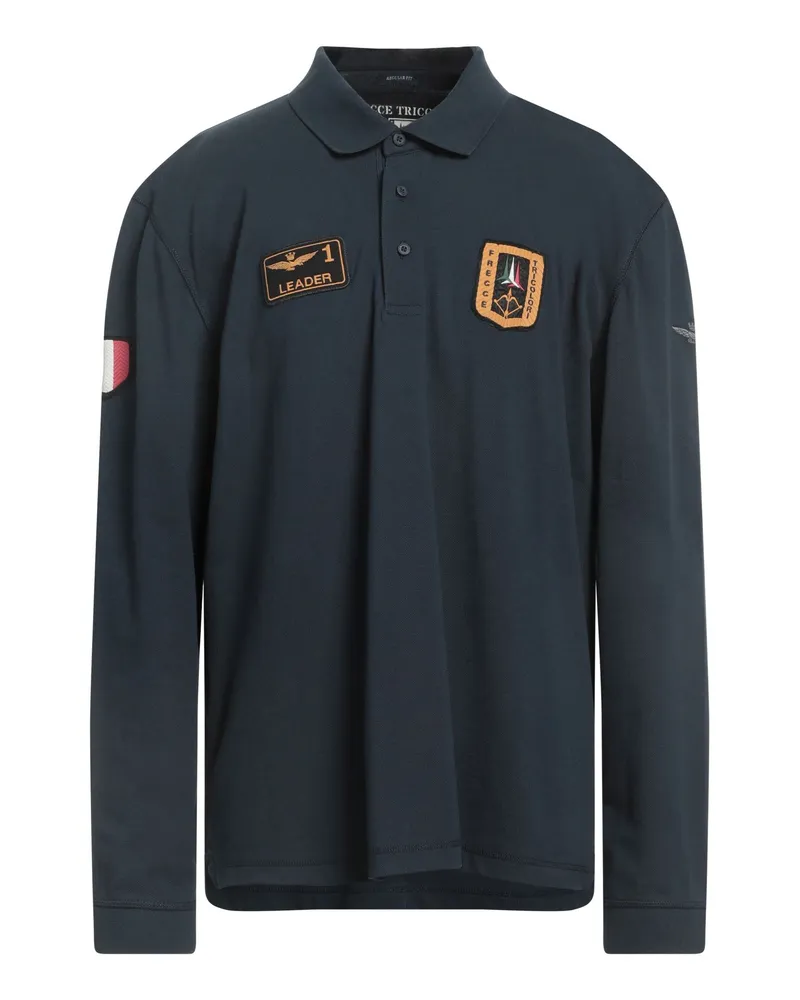 Aeronautica Militare Poloshirt Nachtblau